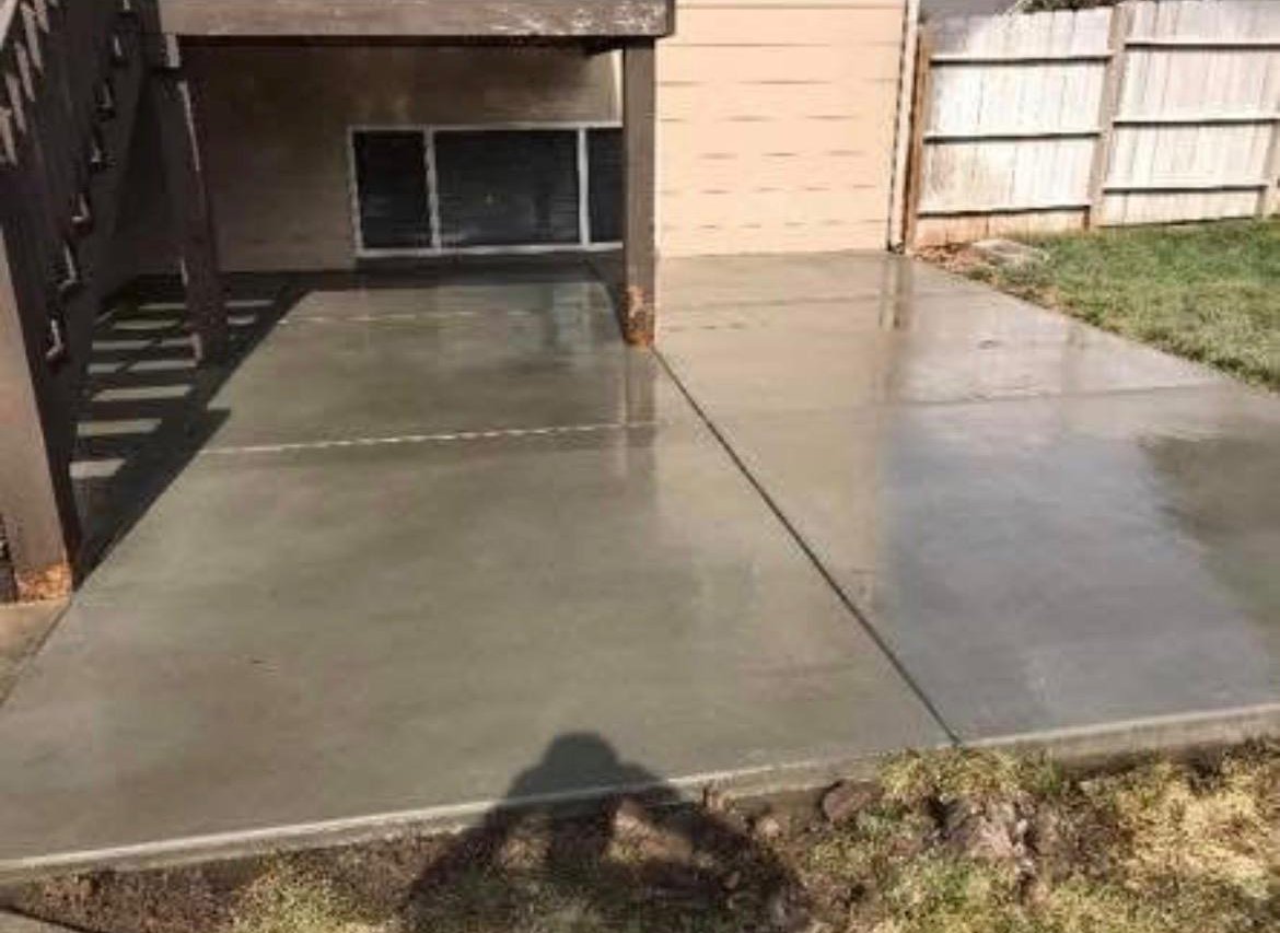 Concrete patio project