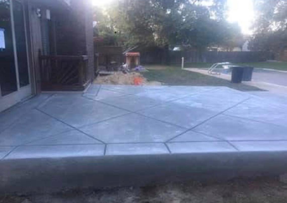 Criss-cross back porch